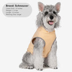 cyeollo Fleece Dog Sweater Vest, Reflective Dog Sweatshirt Pullover Doggie Jacket for Small Medium Large Doggie Clothes Boy Girl Pets, Brown & Khaki M