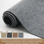 Cat Scratching Climbing Carpet Mat, Self-Adhesive Trimmable Anti Cat Scratcher Couch Furniture Protector from Cat Claws, Cat Post Covered Pad Replacement for DIY Cat Tree (Light Gray, 15.8" x 118")