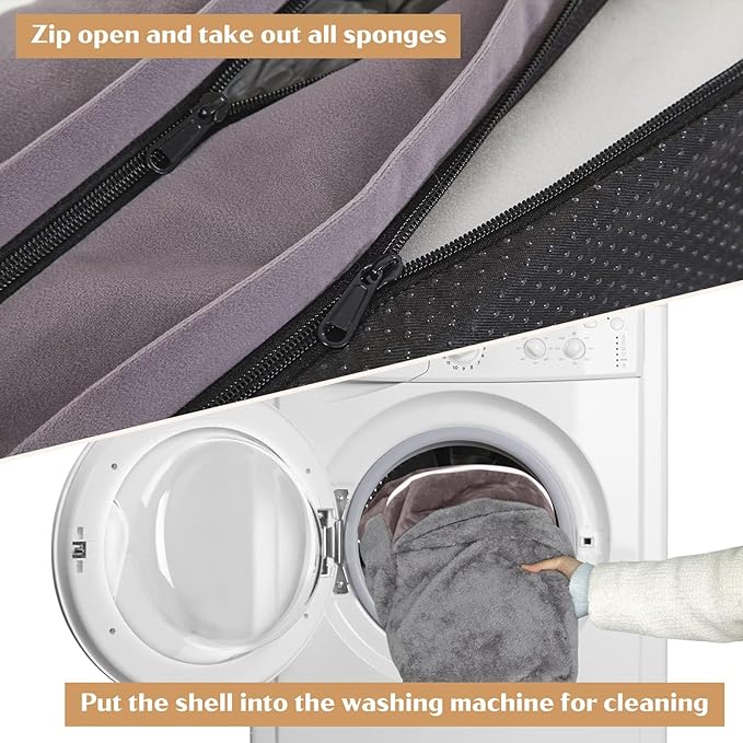 Comfort Expression Small Dog Beds Waterproof Orthopedic Foam Dog Sofa Beds for Small Dogs Comfy Pet Bed with Washable Removable Cover & Non-Slip Bottom(X-Small,Purple)