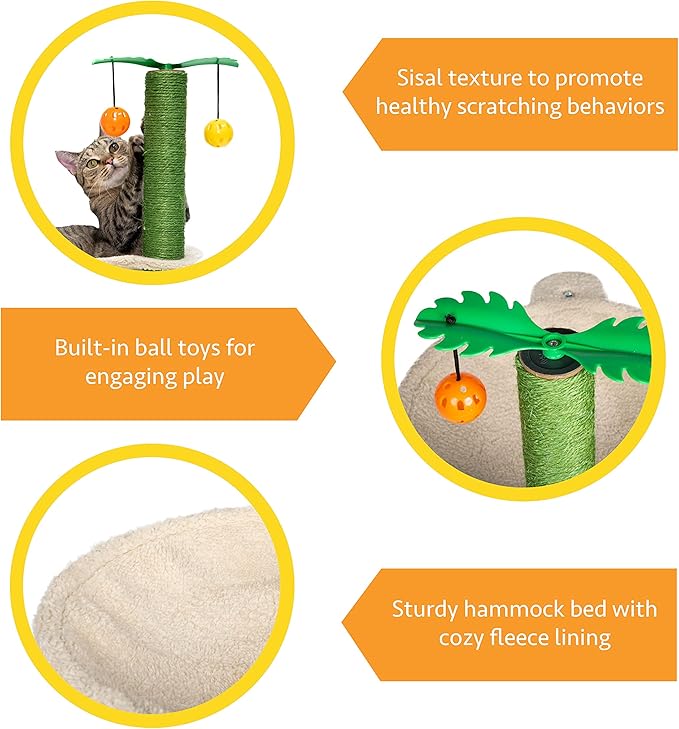 Kitty City Sisal Post Cat Scratchers, Perch Cushion, and Replacement Parts