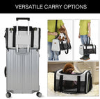 Cat Carrier - Portable Foldable Dog Pet Carrier, Soft-Sided Pet Bag up to 28 Lbs, Airline Approved Travel Puppy Carrier