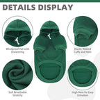 KOOLTAIL Basic Dog Hoodie - Soft & Warm Dog Hoodie Sweater with Leash Hole and Pocket, Dog Winter Coat, Cold Weather Clothes Sweatshirt for Small Medium Large Dogs Puppy Cat Boys Girls Deep Green XXL