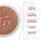 Tiki Cat Aloha Friends, Chicken, Pumpkin & Beef, Grain-Free & High Moisture, Wet Cat Food for All Life Stages 2.5 oz. Pouch (12 Count)