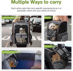 Lekebobor Extra Large Cat Backpack Carrier Expandable Pet Carrier Backpack for Small/Medium Dogs and Medium/Large Cats, Grey