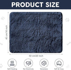 4 Pack Self Warming Cat Bed Pad Self Heating Cat Dog Mat with Fluffy Faux Fur Plush Cat Calming Bed Thermal Cat Mat Washable Pet Pad Anti Slip Bottom for Outdoor Indoor Pets 16" x 20"