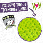 HuggleHounds Knottie Plush Dog Toy - Dog Stuffed Animal Toy for Small, Medium & Large Sized Dogs, Durable Plush to Keep Them Busy - Tartan Tidings Fox, Large