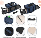 Medium Cat Carrier Large Cat 15 lbs+ Soft Pet Carrier Small Puppy/Ventilated 2 Kittens Car Travel Bag Case/Comfy Big Maine Coons 25 Pounds/Soft-Sided Mesh Kitty Products Dark Blue
