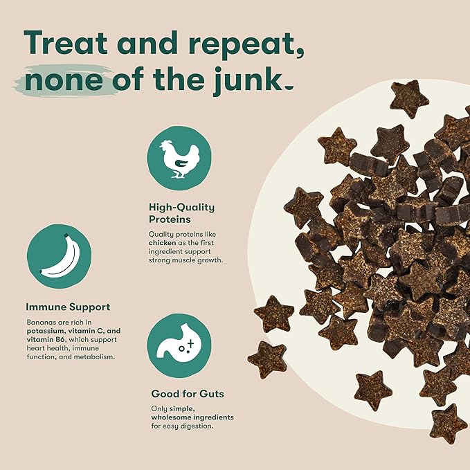 Jinx Chicken Dog Training Treats – Healthy All-Natural Mini Bite-Sized Dog Treats for Training with Cage-Free Chicken - Pet Products for All Dogs (Puppies, Adults & Seniors) - 4oz