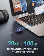 32GB CT100 microSDHC UHS-I Memory Card with Adapter - up to 100MB/s, C10, U1, V10, Full HD, A1, Micro SD Card for Smartphones, Tablets, Cameras, Gaming Consoles, and Drones (2 Pack)