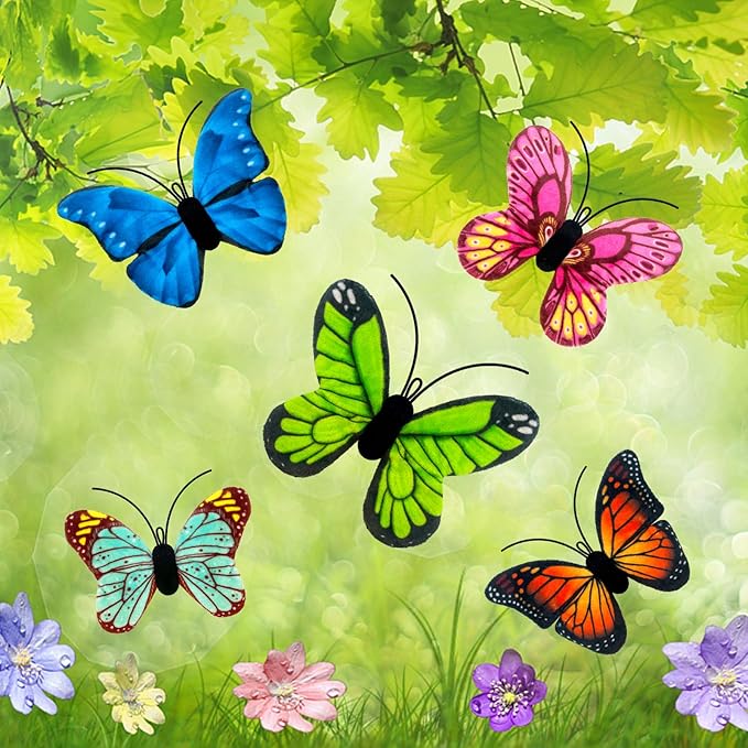 Catnip Toys for Cat, Crinkle Toys for Indoor Cats,2 Pack Cute Butterfly Toys for Cats &Kitty& Kitten