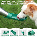 27 OZ Dog Water Bottle Portable Stainless Steel Convenient Pet Water Dispenser, Leak Proof Puppy Travel Water Bowl for Dog Outdoor Walking, Hiking, Perfect Size for All Dog Breeds, Sage Green