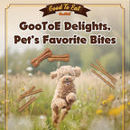 Gootoe Buffalo Dog Treats, Buffalo Bites Stick (Large) 1.5 lb Natural Low-Fat Chews for Training & Rewards, Limited Ingredient, Perfect for Medium Dogs, Resealable Bag