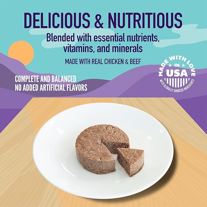 A Strong Heart Wet Puppy Food, Chicken & Beef Dinner - 5.5 oz Cans (Pack of 24), Made in The USA with Real Chicken & Beef