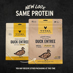 Vital Essentials Freeze-Dried Raw Duck Meal or Mixer Dog Food Crunchy Mini Nibs, 25 oz