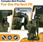 Pet Dog Front Carrier Backpacks, Legs Out Secure-Fit Dog Front Carrier for Small Dogs Up to 17 lbs, Adjustable Hands Free Pet Chest Carrier for Hiking Cycling (S, Army Green)