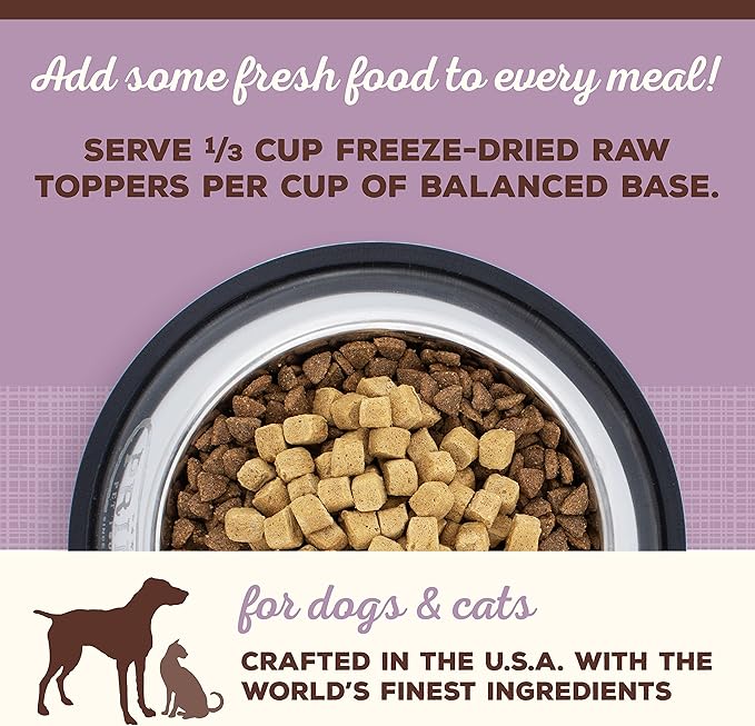 Primal Dog Food Toppers & Cat Food Toppers, Cupboard Cuts, Grain Free Meal Mixers with Probiotics, Raw Freeze Dried Dog Treats & Cat Treats, Great for Training (Turkey, 18 oz)