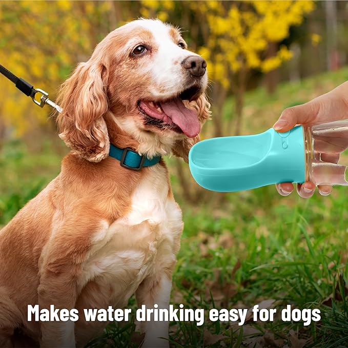 Mr. Pen- Dog Water Bottle, 19 oz, Large, Aqua Blue, Portable Dog Water Bottle Dispenser, Not Dishwasher Safe