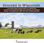 Herbsmith Smiling Dog Kibble Seasoning – Freeze Dried Cheese Food Topper - Gruyere – All Natural, Human-Grade Topper for Dogs - 6 oz