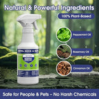 Rodent Repellent Spray, 16oz – Effective Natural Peppermint Formula Repel Mice, Rats, Squirrels, and Rodents. Safe for Indoor, Outdoor, and Car Engines. Safe for People and Pets.