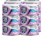 Tuna and Sardine Pate, Canned Wet Cat Food, 100% Mercury-Tested, Moist Can Fish, Grain-Free Protein, Non-GMO, 12 Pack