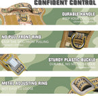 Auroth Tactical Dog Harness for Large Dogs No Pull Adjustable Pet Harness Reflective K9 Working Training Easy Control Pet Vest Military Service Dog Harnesses Woodland Camo XL