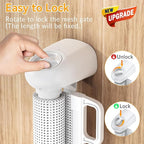 200 Inch Reinforced Retractable Baby Gates Extra Wide, Uamector Mesh Baby Gate or Dog Gate,Toddler Pet Retractable Gate Adjustable Length for Large Openings Stairs Doorways Hallway Indoor Outdoor