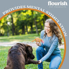 Flourish Pets 2 in 1 Multi-Layer Chew Toy for Active Dogs | Non-Toxic BPA Free Double Stitched Soft Fabric Exterior Dog Toys | Long-Lasting Dog Plush Toys – Easter 3.5" (2 Pack)