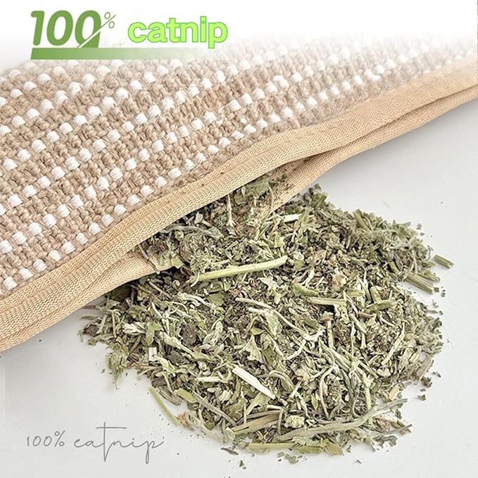 Catnip Toys for Indoor Cats - Cat Toys Pack of 3, Sisal Scratching Pad, Bite Resistant Kitten Teething Toys, Interactive Cat Nip Kicker Toys for Anxiety Relief