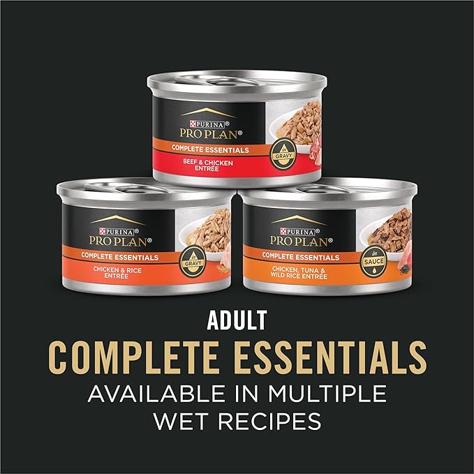 Purina Pro Plan Complete Essentials Shredded Blend Chicken and Rice Formula Adult High Protein Cat Food - 3.5 lb. Bag