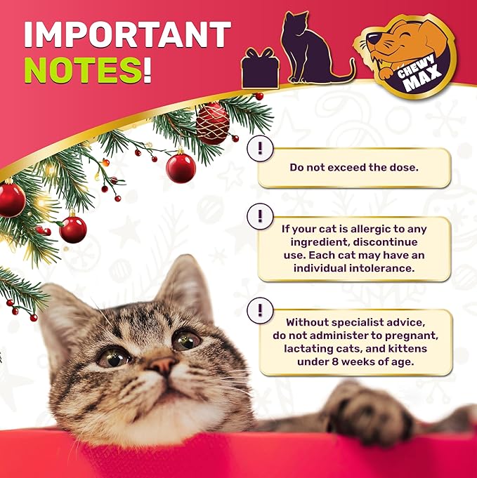 Cat Multivitamin Complex with Turkey Flavor – Natural Cat Antibiotic Liquid Alternative to Help with Allergies, UTIs & Cough – Herbal No Antibiotic Yes Multivitamin for All Breeds – 2 Oz