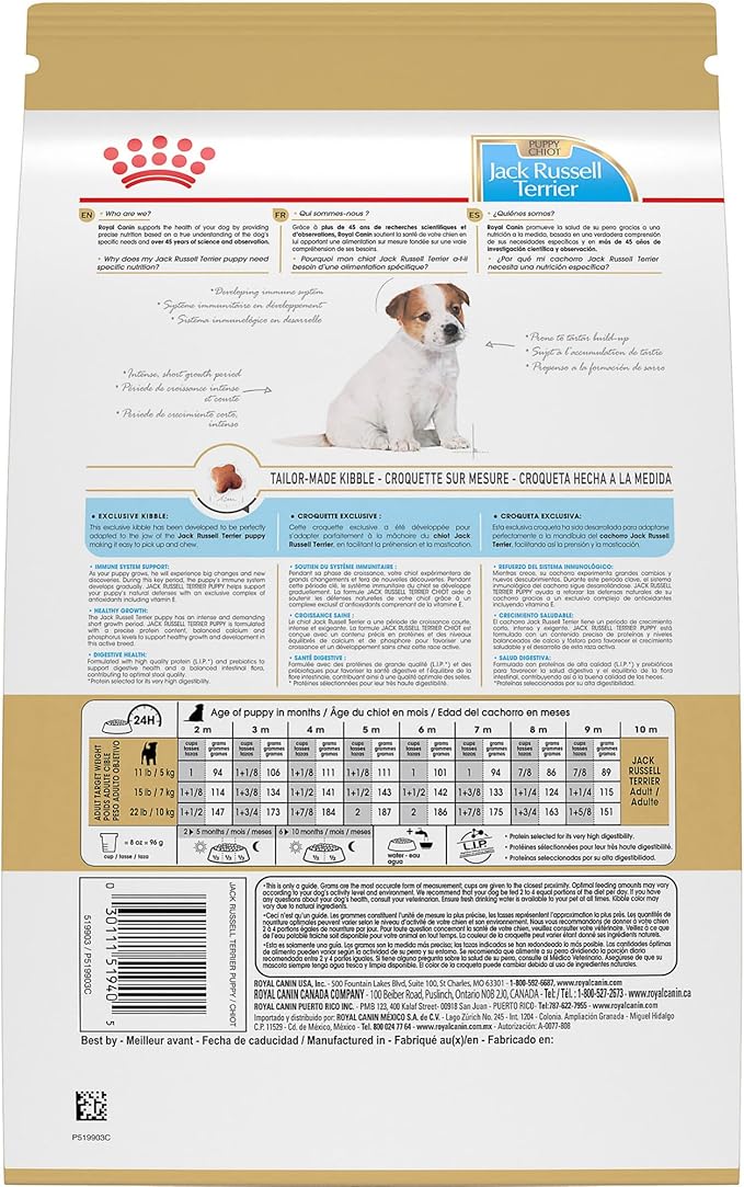 Royal Canin Breed Health Nutrition Jack Russell Terrier Puppy Dry Dog Food, 3 lb Bag