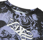 Gothic Tees for Women Y2K Grunge Graphic Short Sleeve Crew Neck T-Shirts 90s Vintage Aesthetic Emo Clothes