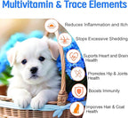 Freeze Dried Probiotics for Dogs - Chicken Flavor - 120 Chews - 6 Billion CFUs, 12 Strains + Prebiotics, Enzymes & Omega 3 for Gut Health, Digestive Health, and Skin & Coat Health