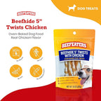 Beefeaters Beefhide 5in Twist with Real Chicken – Protein-Rich Dog Treats for Clean Teeth, Ideal for Training & All Dog Sizes