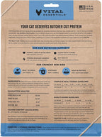 Vital Essentials Freeze-Dried Raw Beef & Chicken Meal or Mixer Cat Food Crunchy Nibs, 8 oz