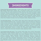 LOVE, NALA - Natural Adult Cat Wet Food - Pate Variety Pack - Tuna, Chicken, Tuna and Salmon - Grain Free, Non-GMO, Fiber Blend, Minerals, Vitamins - 12 Pack 2.1 lbs.