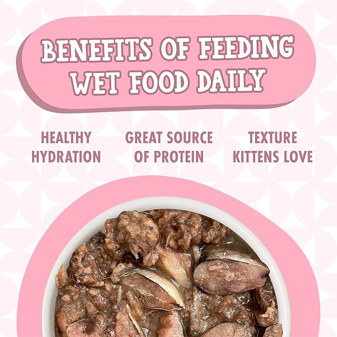 Weruva Cats in The Kitchen Kitten, Kitten Gone Wild, 3oz Can (Pack of 12)