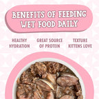 Weruva Cats in The Kitchen Kitten, Kitten Gone Wild, 3oz Can (Pack of 12)