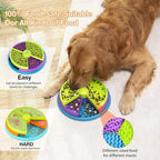 Slow Feeder Dog Bowl 3 Layers, Reduces Boredom and Anxiety, Food Puzzle Feeder, Non-Slip Interactive Puzzle Game for Small/Medium/Larger Dogs (2pcs)