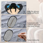 3 Pcs Pet Hair Removal Glove, Electrostatic Pet Hair Removal Gloves, Reusable Cat and Dog Hair Remover, for Couch, Carpet, Furniture, Car, Bedding, Cat Grooming Gloves