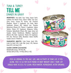 B.F.F. OMG - Best Feline Friend Oh My Gravy!, Tuna & Turkey Tell Me with Tuna & Turkey, 2.8oz Can (Pack of 12)