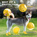 Dog Shoes Breathable Dog Shoe for Hot Pavement, Dog Booties and Paw Protectors, Non-Slip Waterproof Dog Sandals Boots (Yellow, S: (2.3’’x1.8'')(L*W))