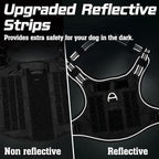 rabbitgoo Tactical Dog Harness for Small Dogs, No Pull Military Service Vest with Handle & Molle, Easy Control for Training Walking, Adjustable Reflective Straps, Black, S