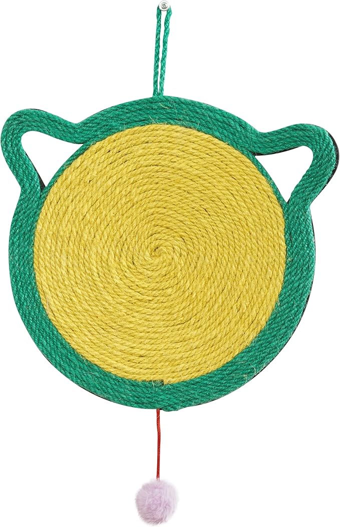 Cat Scratcher Mat, Natural Sisal Cat Scratch Mats, Horizontal Cat Floor Scratching Pad Rug, Protect Carpets and Sofas, Scratching Pads for Indoor Cats(CAT)