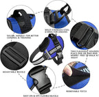 JSXD Dog Harness,No-Pull Service Dog Harness with Handle Adjustable Outdoor Pet Dog Vest 3M Reflective Nylon Material Vest for Breeds,Easy Control for Small Medium Large Dogs