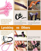lynxking 8 FT Dog Leash Slip Lead 2 Pack Strong Heavy Duty Braided Dog Training Leash No Pull Training Lead Leashes for Medium Large and Small Dogs
