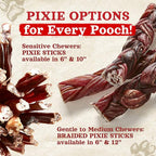 Natural Farm Bully Sticks (6 Inch, 50 Pack), Thin Pixie Pizzle Beef Treats, Grain-Free, High Protein, Best Rawhide Alternative for Small, Puppies or Senior Dogs