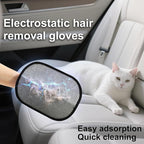 2-Pack Pet Hair Removal Gloves with A Hair/Lint Removal Tool – Remove Cat/Dog Fur from Clothing, Furniture, Car Seats, Bedding & Carpet