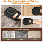 2Pcs Pet Hair Removal Glove for Cats & Dogs, 2025 Newly Upgraded Five-Finger Electrostatic Pet Hair Gloves, Reusable Pet Hair Remover Tool for Couch, Clothing, Car Seat,Carpet