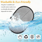 2 Pcs Pet Hair Removal Glove, Double Sided Grooming Gloves, Upgrade Electrostatic Pet Hair Remover, Reusable Pethair Remover Glove for Dogs and Cats Washing Beauty, Sofa, Bed Sheets, Clothes